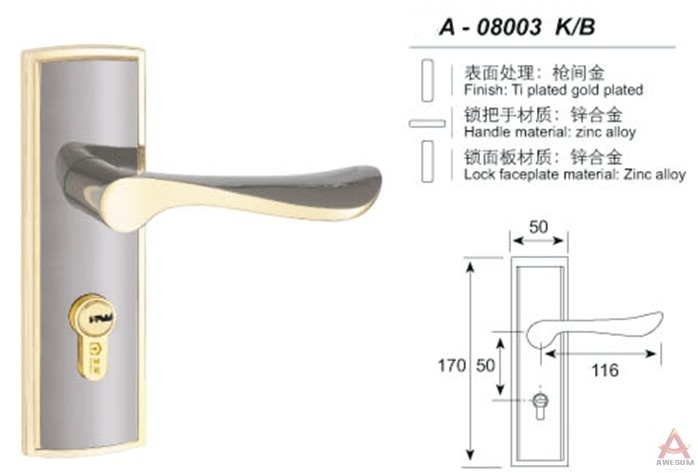 Awesum High Quality Modern Small-size Lock A08003KB