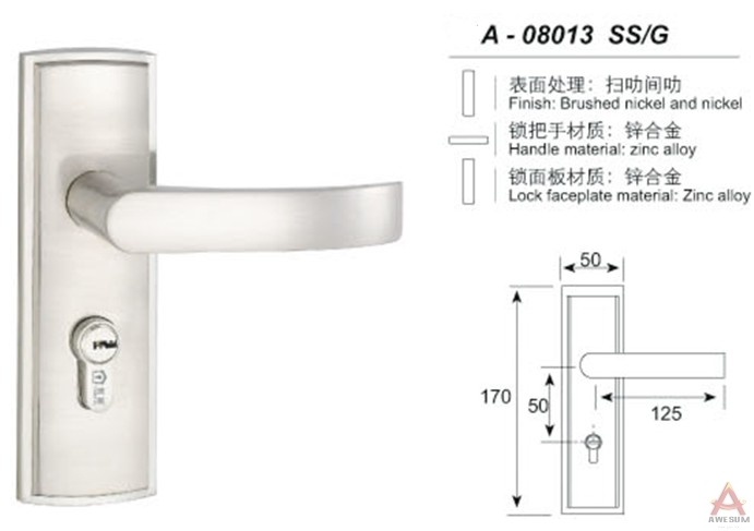 Awesum High Quality Modern Small-size Lock A08013SSG