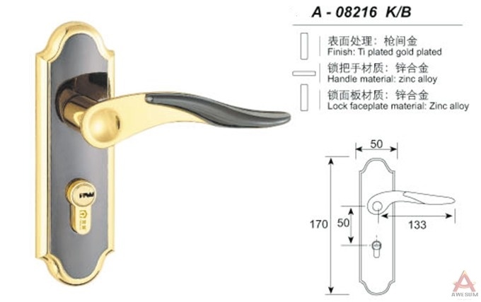 Awesum High Quality Modern Small-size Lock A08216KB