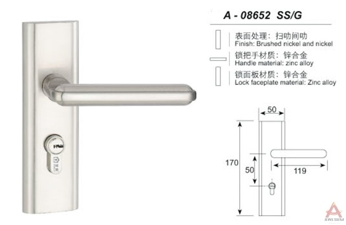 Awesum High Quality Modern Small-size Lock A08652SSG